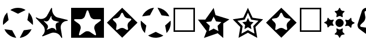 Stars for 3D FX Normal.ttf