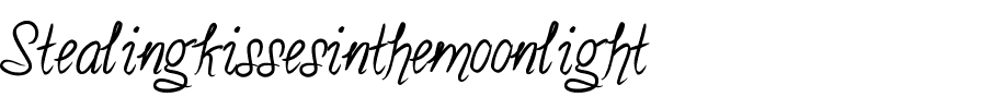 Stealingkissesinthemoonlight Medium.ttf