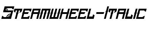 Steamwheel Italic.otf