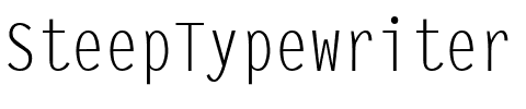 SteepTypewriter Regular.ttf