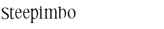 Steepimbo Regular.ttf