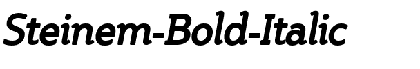 Steinem BoldItalic.ttf