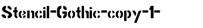 Stencil Gothic Regular.ttf