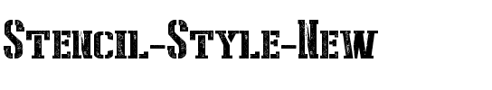 Stencil Style New Normal.ttf