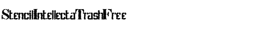 Stenci lIntellecta Trash Free Regular.otf