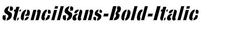 StencilSans Bold Italic.ttf
