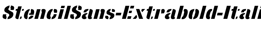 StencilSans Extrabold Italic.ttf