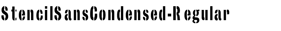 StencilSansCondensed Regular.ttf