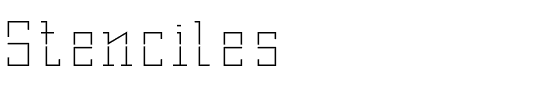 Stenciles normal.ttf
