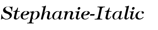 Stephanie Italic Regular.ttf