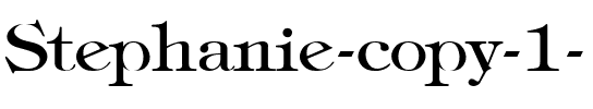 Stephanie Regular.ttf