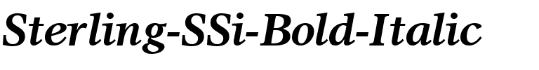 Sterling SSi Bold Italic.ttf