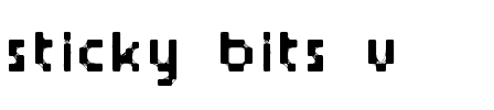 Sticky bits v2 Sticky bits v2.ttf