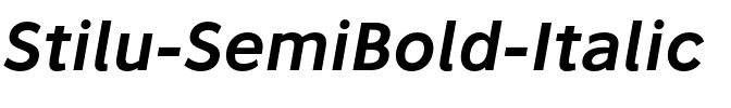 Stilu SemiBold Italic.otf