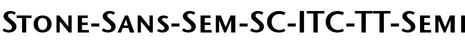 Stone Sans Sem SC ITC TT Semi.ttf