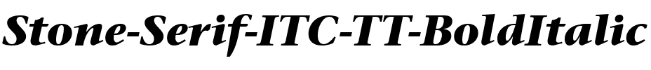 Stone Serif ITC TT BoldItalic.ttf