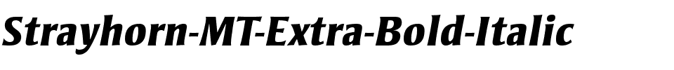 Strayhorn MT Extra Bold Italic.ttf