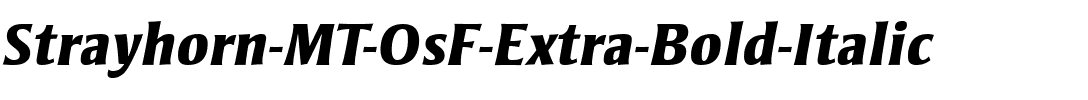 Strayhorn MT OsF Extra Bold Italic.ttf