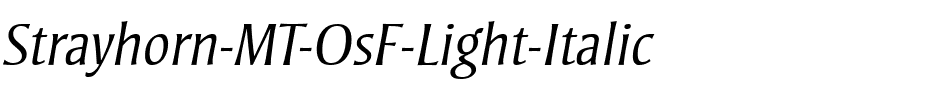 Strayhorn MT SC Light Italic.ttf