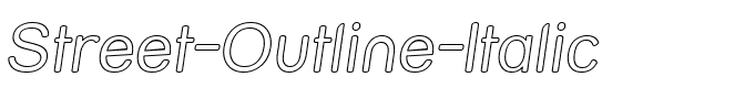 Street Outline Italic.ttf
