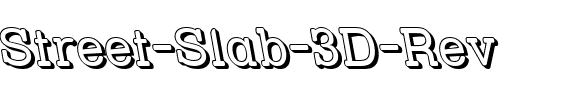Street Slab – 3D Rev Regular.ttf