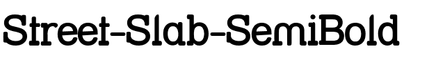 Street Slab SemiBold Regular.ttf