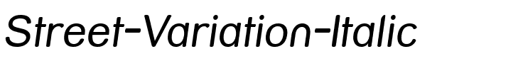 Street Variation Italic.ttf