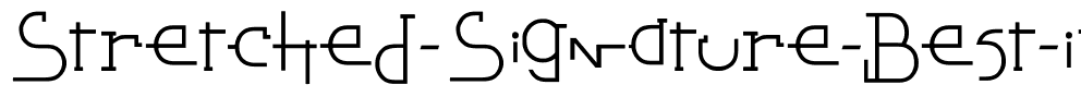 Stretched Signature Best Italic.ttf