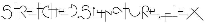 Stretched Signature Flex Normal.ttf