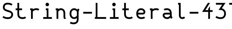 String Literal 437 Medium.ttf