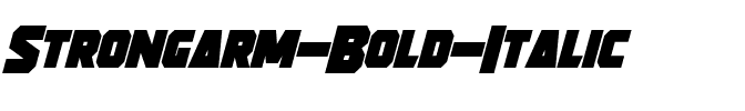Strongarm Bold Italic.otf