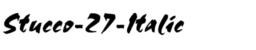 Stucco 27 Italic.ttf
