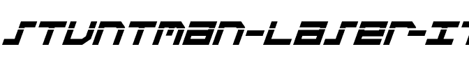 Stuntman Laser Italic Laser Italic.ttf