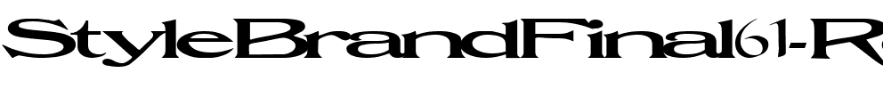 StyleBrandFinal61 ttext Regular.ttf