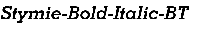 Stymie Lt BT Bold Italic.ttf
