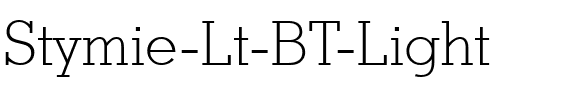 Stymie Lt BT Light.ttf