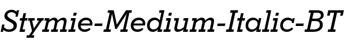 Stymie Md BT Medium Italic.ttf