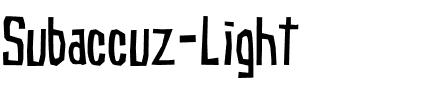 Subaccuz Light.ttf