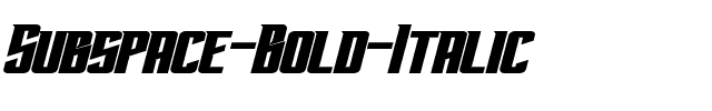 Subspace Bold Italic.otf