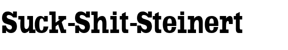 Suck Shit Steinert Regular.ttf