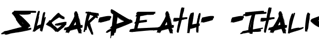 Sugar Death 2 Italique.ttf