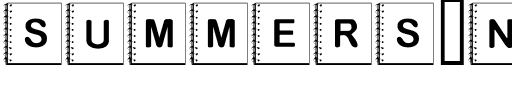 Summers Notebook Regular.ttf