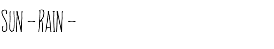Sun & Rain Regular.ttf