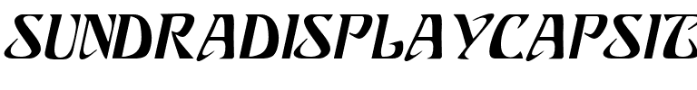 SundraDisplayCaps Italic.ttf