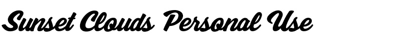 Sunset Clouds Personal Use Regular.ttf