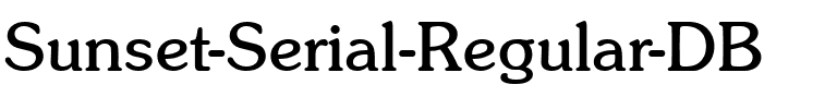 Sunset-Serial DB Regular.ttf