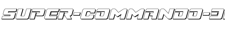 Super Commando 3D Italic Italic.ttf