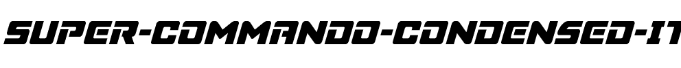 Super Commando Condensed Italic Condensed Italic.ttf