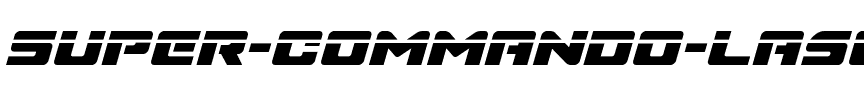 Super Commando Laser Italic Italic.ttf