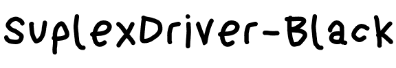SuplexDriver Black.otf